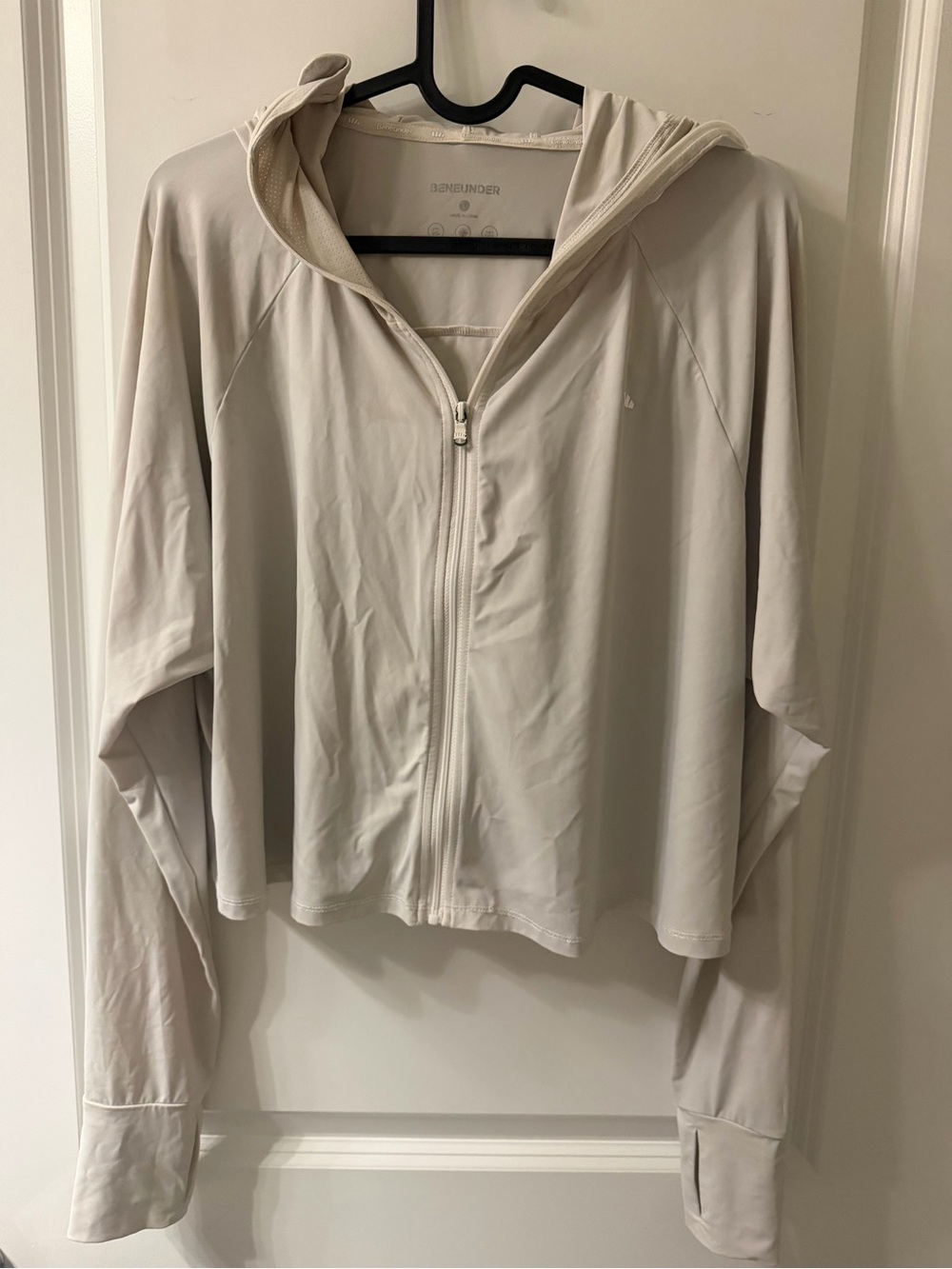 Beyond UV protective Women's Light Gray Zip Hoodie